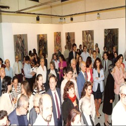 Εγκαίνια της έκθεσής του για τα «80+1 Πορτρέτα Προσωπικοτήτων της Θεσσαλονίκης» στο πλαίσιο των 28ων Δημητρίων