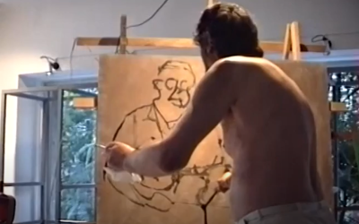 Βίντεο κατά τη ζωγραφική των προσωπογραφιών