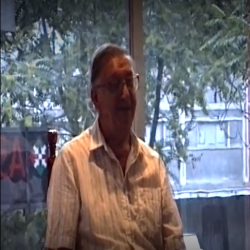 Ο Κώστας Λούστας ζωγραφίζει τον Κώστα Βάμβα