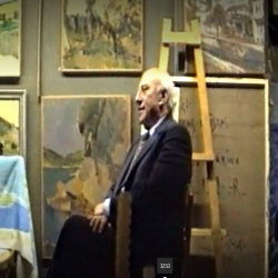 Ο Κώστας Λούστας ζωγραφίζει τον Γιώργο Θύμη